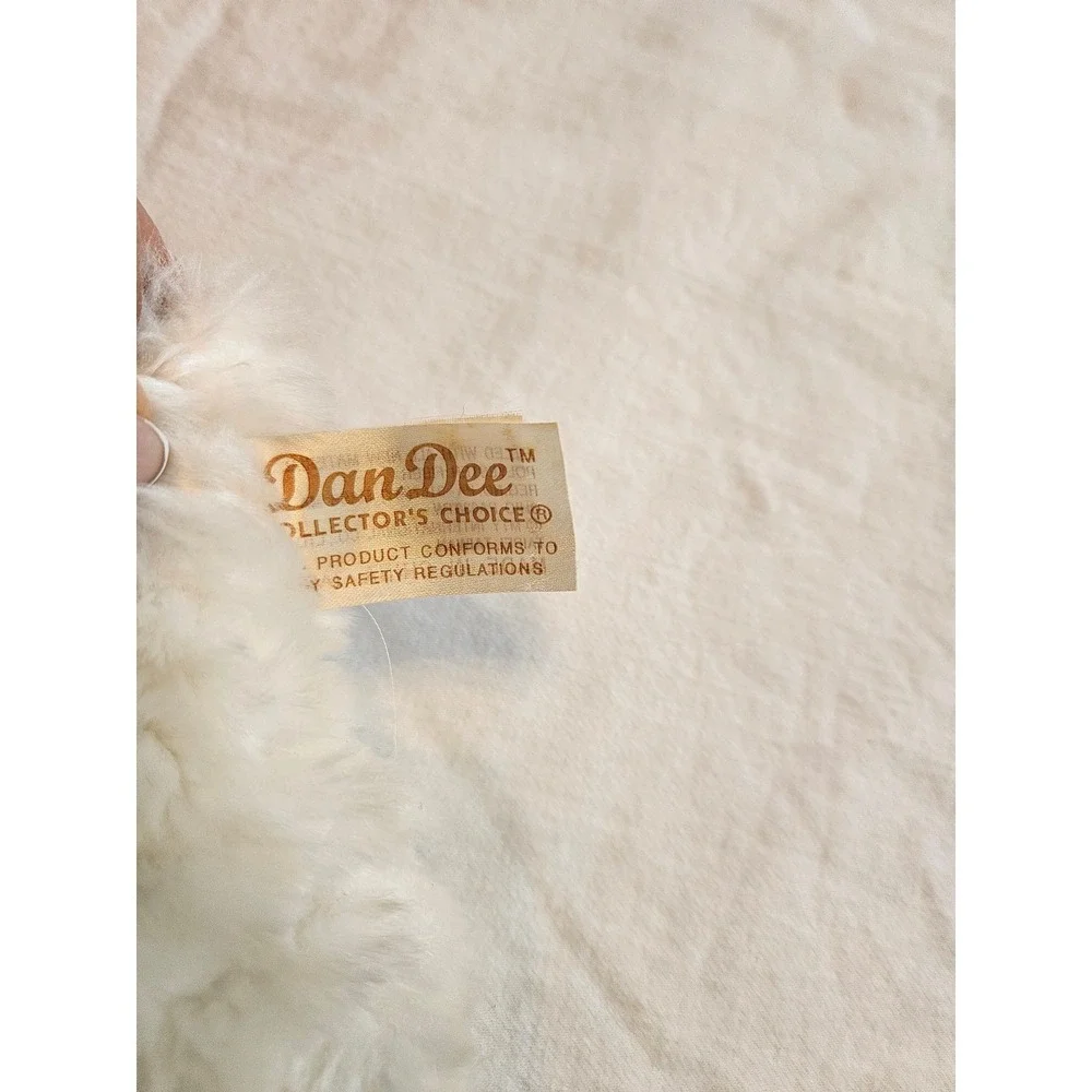 Dan Dee Choice Cream Fluffy Lamb‎ Hand Puppet Plush Stuffed Animal Toy Vintage